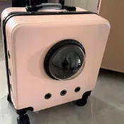🍃優品廚境工坊🍃寵物透氣箱貓咪外出拉桿箱個性貓箱拉箱萬向輪清倉泰迪狗狗行李箱🌷養寵必備🌷
