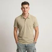 【HUGO BOSS】簡約Polo衫(卡其)