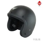華泰 安全帽 K-805 A3 平黑黑 復古帽 寬版 騎士帽  半罩 全拆洗 《淘帽屋》