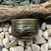 手工柴燒炫白亮陶燒碗 陶碗 抹茶碗 湯碗 茶碗 茶杯 酒杯
