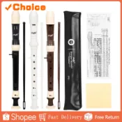 SHUFFLE 長笛配件巴洛克單簧管錄音機 8 孔 Abs 女高音垂直初學者長笛木管樂器音樂