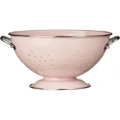 《Premier》英國 雙柄琺瑯瀝水籃-粉23cm-- 瀝水盆