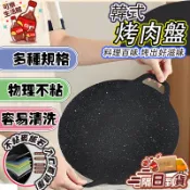 🔥戶外露營烤肉盤🔥 明火燒烤盤 電磁爐烤盤 麥飯石肉盤 圓形烤鍋 卡式爐盤 露營燒烤盤 戶外烤肉鍋 麥飯石烤盤 多用烤盤