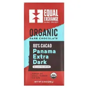 【iHerb】公平交易, 有機，黑巧克力，巴拿馬超黑，80% 可可，2.8 盎司（80 克）