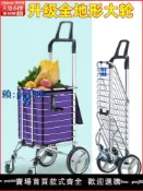 最佳優品 【可打統編 超低價】買菜車靜音輪軸承大輪便攜購物車爬樓神器拉貨小推車可折疊小拉車