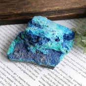 Azurite  安徽產地 藍銅礦 硅孔雀石 共生礦 天然礦石 原礦