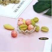 🌸（4款）迷你 楊桃 水蜜桃 芒果 山竹 綜合 水果 愛文 D192 娃娃屋 食玩 模型 微縮 微景觀 模型 世外