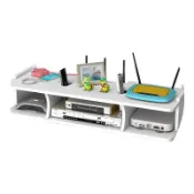 木語家居 wifi路由器收納盒 無線網收納盒路由器創意wfi置物架機頂盒落地光貓電線壁掛式遮擋【MJ18879】