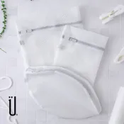 【UDiLiFE】 生活大師 純淨無染三件組洗衣袋 角型洗衣袋 內衣洗袋 立體洗衣袋 洗護袋 髒衣袋 洗衣網