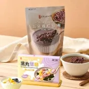 【黑丸嫩仙草】古早味紅豆湯2包+雙圓1盒(紅豆湯；芋圓；地瓜圓；冬季甜湯)