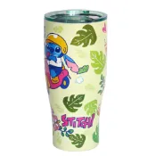 【Disney】迪士尼不鏽鋼真空酷樂杯 / 冰霸杯900ml -史迪奇(綠) DS-7906STG