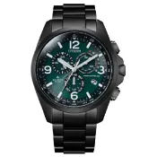 大高雄鐘錶城 CITIZEN 星辰錶 CB5925-82X Gent's時尚PROMASTER 限量光動能電波萬年曆計時手錶 / 黑x綠 45.4mm｜樂天領券現折★全館特惠中★指定刷卡回饋10%