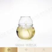 【臺灣製】小南瓜防風油燈組 供燈3-4天 超耐熱 高硼砂玻璃 供燈 供油燈 光明燈 酥油燈 萬年燈芯
