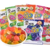 【爆款推薦】旺仔QQ軟糖 水果軟糖 草莓味 葡萄味 水果汁軟糖 小包裝多口味 20g 水果軟糖 休閒糖果
