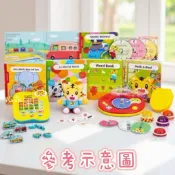 👉二手🐯和巧虎一起說英語 巧連智初階英文書6本套組+ DVD三片+教具教材｜互動學習｜幼兒英文啟蒙📚