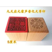 🔥限時熱賣🔥九天應元雷聲普化天尊印 道教印章 單面印 道家桃木印章 道士用品🔥桃園出貨🔥