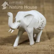 【i郵購】【自然屋精品】 小象 大象 原木大象 木雕動物 木雕大象 自然風 巴里島 手工 藝品 精品 裝飾 Elephant -6
