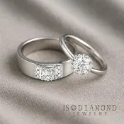 【IS DIAMOND】IGI 60分鑽石對戒 D/VS高規格  星辰相隨(培育鑽石)