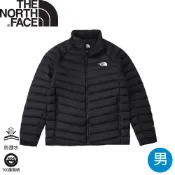 【The North Face 男 700FP立領可套接羽絨外套《黑》】8DX2/DWR防潑水羽絨外套/立領外套/中層衣
