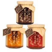 黑豆桑手工醬料三小福(黑豆豉300gx1、辣椒醬300gx1、辣豆瓣 300gx1)
