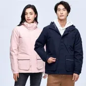 【Heart:W 新職人】現貨 高機能防潑水防風三穿可拆登山情侶衝鋒外套(衝鋒衣/機能外套/保暖/售完不補)