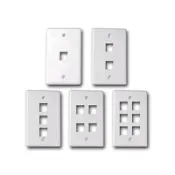 資訊面板 美規 一孔 兩孔 三孔四孔六孔 RJ45 CAT.5e CAT.6 keystone jack電話網路