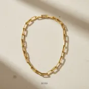 【台灣現貨】BOSS Halia 不鏽鋼鍊環項鍊 金色 1580579 R