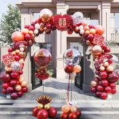 批發批發 現貨 快速發貨鎖美家居氣球拱門支架結婚裝飾婚慶場景布置裝婚禮婚房婚禮迎賓
