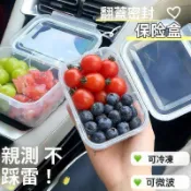 臺灣熱賣🔥🔥便攜式食品級保鮮盒冰箱水果蔬菜收納盒大容量冷凍密封防潮整理盒 單手開蓋保鮮盒 食材保鮮 盒保鮮收納盒