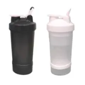【創藝】運動搖搖杯500ML (台灣快速出貨)多功能三層搖搖杯 搖搖杯 蛋白粉搖搖杯 健身搖搖杯 刻度搖搖杯 奶昔健