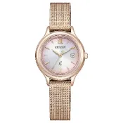大高雄鐘錶城 CITIZEN 星辰 xC系列 EW2635-54Z 廣告款亞洲限定 櫻花粉紅金光動能腕錶 28.0mm｜樂天領券現折★全館特惠中★指定刷卡回饋10%