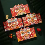 2024年紅包 龍年紅包 可愛卡通紅包 春節拜年紅包 兒童壓歲錢包