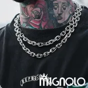 (店+)【MIGNOLO】結構項鍊｜11MM 鈦鋼項鍊 男生項鍊 鋼鍊 項鍊男 嘻哈項鍊 粗項鍊 項鏈 鋼鏈