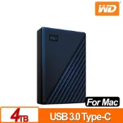 【紐頓e世界】WD My Passport Ultra For Mac 4TB Type-C 2.5吋行動硬碟 藍色