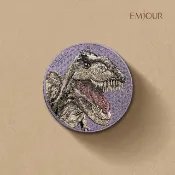 EMJOUR 雙面刺繡吊飾 - 暴龍 | 恐龍 龍 生物 動物 紀念品 禮物 鑰匙圈  包包配件