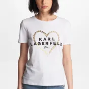  KARL LAGERFELD 短T 女版 老佛爺 T恤 短袖 短T-Shirt 圓領 卡爾愛心(現貨)