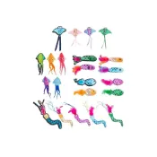 (店+)Duodoo 海底亮光動物貓玩具 貓薄荷 貓玩具 海洋魚章魚造型 含貓薄荷 絨毛玩具 羽毛 魚 自嗨