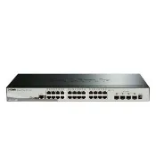 【D-Link】DGS-1510-28X 28埠 28port L2/L2+可堆疊智慧型網管交換器/Gigabit/RJ45/10G SFP+光纖/19吋機架