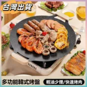 隔日達 戶外露營燒烤盤韓式烤肉盤麥飯石鐵闆燒煎肉盤卡式爐烤盤 不沾烤盤 韓式烤盤 麥飯石烤盤 燒烤盤 烤盤 烤爐 烤肉盤