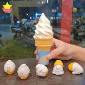 ⭐扭蛋幸運星⭐扭蛋 冰淇淋君 融化 蛋捲冰淇淋 原味 甜筒 餅乾 冰炫風 桌上小物 裝飾 麥當勞 IKEA 公仔 配件