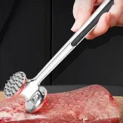 【LZQ】不鏽鋼雙面牛排松肉錘 鬆肉錘 錘肉器 斷筋器 嫩肉針(可錘肉/拍黃瓜/拍蒜/敲果乾/可開酒瓶)