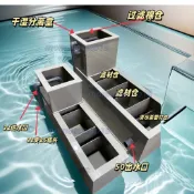 定制干濕分離過濾箱錦鯉魚池魚缸過濾箱過濾水質外置水循環過濾盒