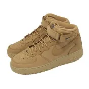 Nike 休閒鞋 Air Force 1 Mid 07 PRM QS 男鞋 卡其 膠底 魔鬼氈 高筒 715889-200