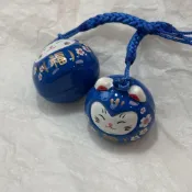 [臺灣出貨免運】日本招財貓水音鈴鐺風鈴全封閉水琴鈴掛飾淺草寺御守銅鈴鐺鑰匙扣