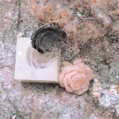 實心模具 多款花朵鏡面矽膠模具 花朵模具 玫瑰花模具 薔薇花模具 花朵帶葉模具🚀台灣出貨【小陶器手作素材】