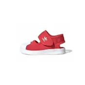 (店+)【adidas 愛迪達】EF7414 adidas originals SUPERSTAR 360 舒適 防滑耐磨 低幫 學步鞋 紅白 嬰幼童