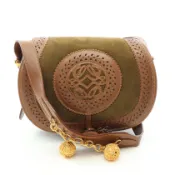 【DOKODEMO】【二手】Loewe LOEWE Seville 系列 Anagram 肩背包，卡其色/ブラウン麂皮 Seville 系列 Anagram 單肩背包