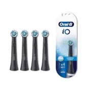 (店+)【Oral-B 歐樂B】恆隆行公司貨 Oral-B 歐樂B 微震清潔刷頭4入IO RB CB(黑色) 刷頭