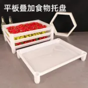 ❥平價好物❥長方形展示盤小籠包收納餃子架冷凍餃子盒托盤餛飩水餃日用10