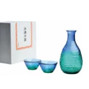 【BreezeOnline 微風精品線上】Toyo-Sasaki珊瑚海冷酒壺杯組(1壺2杯)
